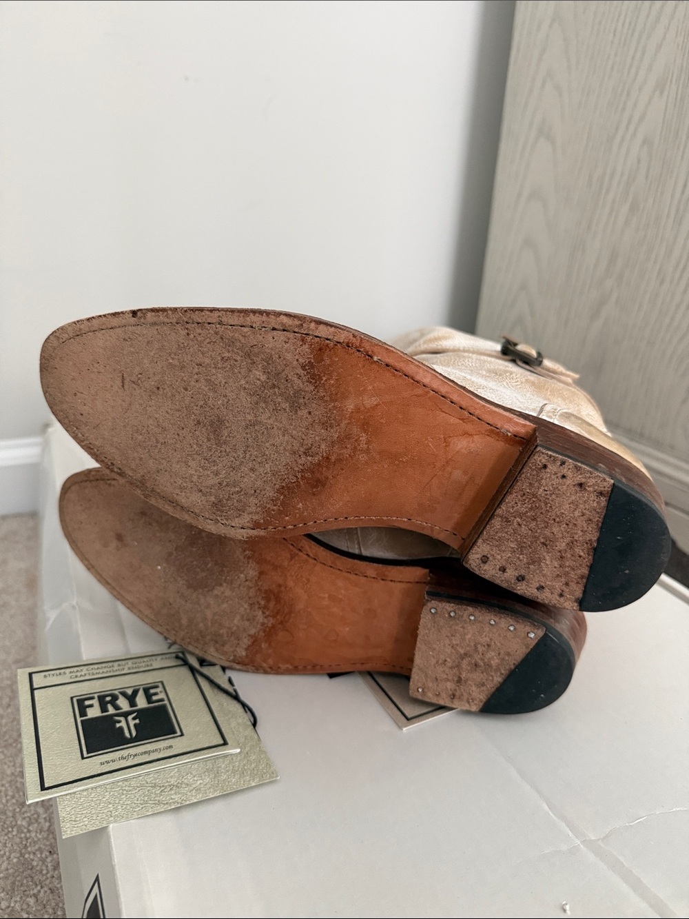 Any offers accepted 🎉FRYE Dorado Leather Riding Boots - taupe - Picture 5 of 5